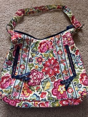 Vera Bradley Hope Garden Multicolor Floral Quilted Shoulder Bag